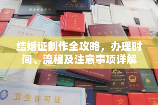 户县结婚证制作全攻略，办理时间、流程及注意事项详解